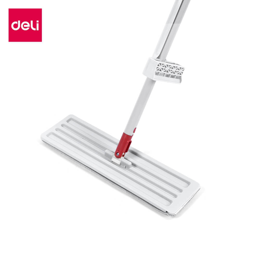 ไม้ม็อบไมโครไฟเบอร์ดันฝุ่น 2IN1 DELI VS1403-GR-01 36 ซม. สีขาว
